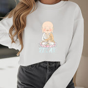 Buddha Stones RELAX Round Neck Fleece Lined Sweatshirt