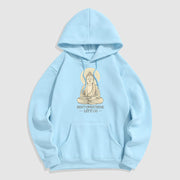 Buddha Stones Don't Overthink Let It Go Buddha Polyester Hoodie