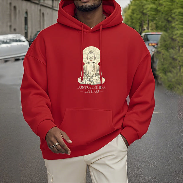 Buddha Stones Don't Overthink Let It Go Buddha Polyester Hoodie