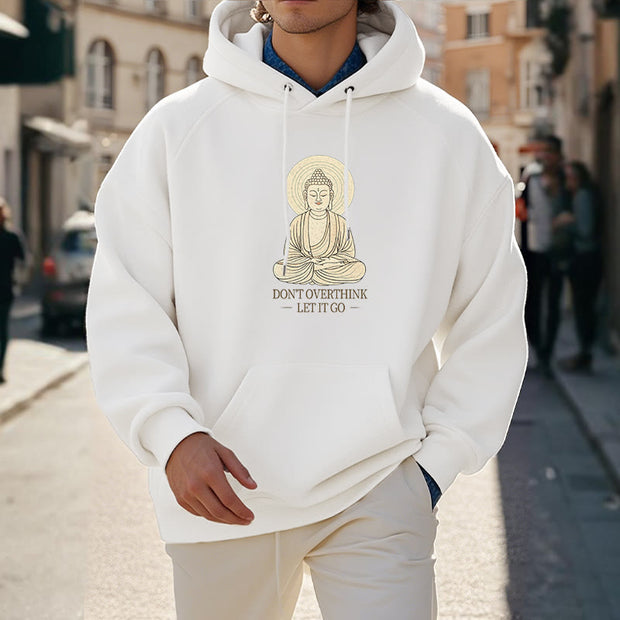 Buddha Stones Don't Overthink Let It Go Buddha Polyester Hoodie