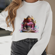 Buddha Stones Sit In Meditation Buddha Fleece Lined Polyester Sweatshirt