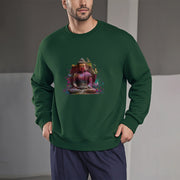 Buddha Stones Sit In Meditation Buddha Fleece Lined Polyester Sweatshirt