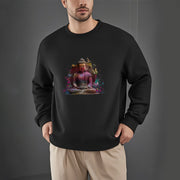 Buddha Stones Sit In Meditation Buddha Fleece Lined Polyester Sweatshirt