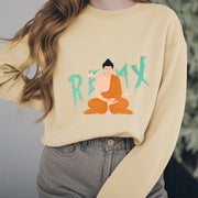 Buddha Stones RELAX Buddha Fleece Lined Sweatshirt