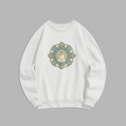 Buddha Stones Mandala Flower Buddha Soft Fleece Lined Sweatshirt