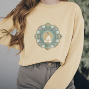 Buddha Stones Cotton Round Neck Fleece Lined Sweatshirt