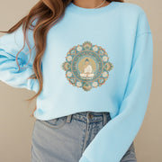 Buddha Stones Cotton Round Neck Fleece Lined Sweatshirt