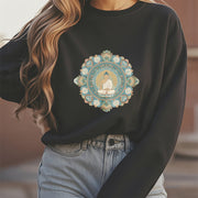 Buddha Stones Mandala Flower Buddha Soft Fleece Lined Sweatshirt