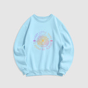 Buddha Stones Cotton Round Neck Fleece Lined Sweatshirt