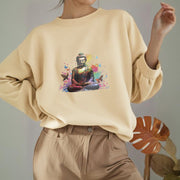 Buddha Stones Sit In Meditation Buddha Fleece Lined Polyester Sweatshirt