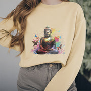 Buddha Stones Sit In Meditation Buddha Fleece Lined Polyester Sweatshirt