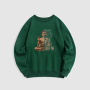 Buddha Stones Never Give Up Fleece Lined Polyester Sweatshirt