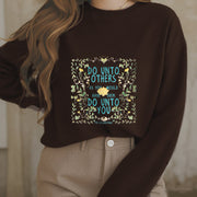 Buddha Stones The Golden Rule Lotus Fleece Lined Polyester Sweatshirt Sweatshirt BS 19