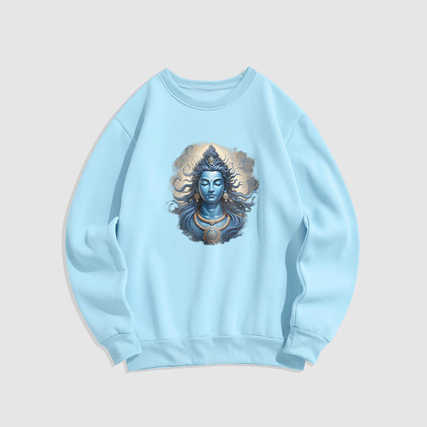 Buddha Stones OM NAMAH SHIVAYA Buddha Fleece Lined Polyester Sweatshirt