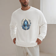 Buddha Stones OM NAMAH SHIVAYA Buddha Fleece Lined Polyester Sweatshirt Sweatshirt BS 16