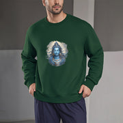 Buddha Stones OM NAMAH SHIVAYA Buddha Fleece Lined Polyester Sweatshirt Sweatshirt BS 24