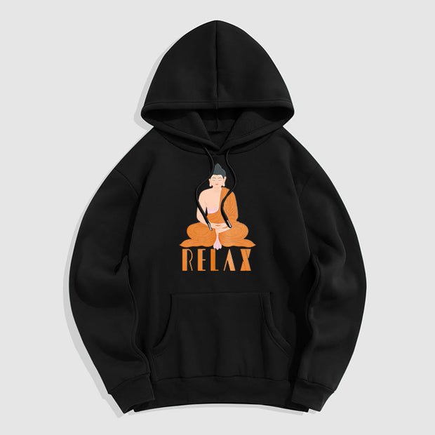 Buddha Stones RELAX Fleece Lined Polyester Hoodie