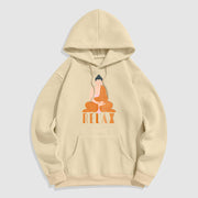 Buddha Stones RELAX Fleece Lined Polyester Hoodie