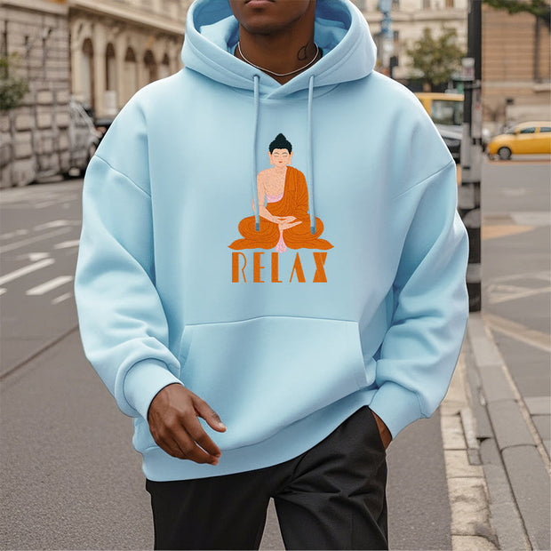 Buddha Stones RELAX Fleece Lined Polyester Hoodie Hoodie BS 31