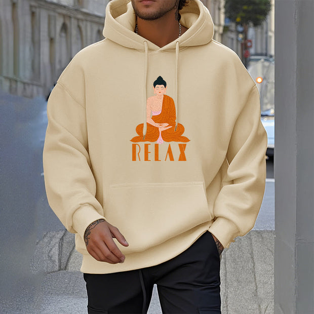 Buddha Stones RELAX Fleece Lined Polyester Hoodie Hoodie BS 24