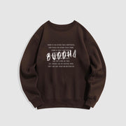 Buddha Stones FORM IS NO OTHER THAN EMPTINESS Fleece Lined Sweatshirt