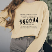 Buddha Stones FORM IS NO OTHER THAN EMPTINESS Fleece Lined Sweatshirt Sweatshirt BS 12