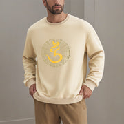 Buddha Stones 108 OM NAMAH SHIVAYA Mantra Sanskrit Fleece Lined Polyester Sweatshirt Sweatshirt BS 26