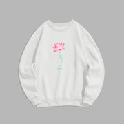 Buddha Stones Lotus BREATHE Fleece Lined Sweatshirt