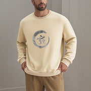 Buddha Stones OM Mantra Sanskrit Fleece Lined Polyester Sweatshirt Sweatshirt BS 29