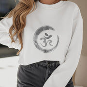 Buddha Stones OM Mantra Sanskrit Fleece Lined Polyester Sweatshirt Sweatshirt BS 11