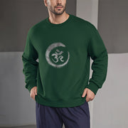 Buddha Stones OM Mantra Sanskrit Fleece Lined Polyester Sweatshirt Sweatshirt BS 16