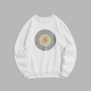 Buddha Stones 108 OM NAMAH SHIVAYA Mantra Sanskrit Fleece Lined Polyester Sweatshirt