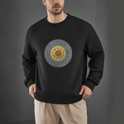 Buddha Stones 108 OM NAMAH SHIVAYA Mantra Sanskrit Fleece Lined Polyester Sweatshirt