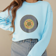 Buddha Stones 108 Om Mani Padme Hum Mantra Sanskrit Fleece Lined Polyester Sweatshirt Sweatshirt BS 23