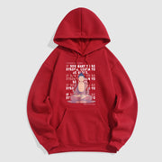 Buddha Stones If You Want To Be Strong Fleece Lined Polyester Hoodie Hoodie BS Red 2XL