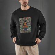 Buddha Stones The Medicine Buddha Sutra Transformed Into Art Fleece Lined Polyester Sweatshirt Sweatshirt BS 12