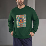 Buddha Stones The Medicine Buddha Sutra Transformed Into Art Fleece Lined Polyester Sweatshirt