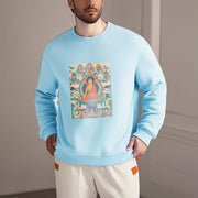 Buddha Stones The Medicine Buddha Sutra Transformed Into Art Fleece Lined Polyester Sweatshirt Sweatshirt BS 23