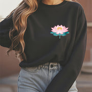 Buddha Stones Lotus Once You Feel You Are Avoided Fleece Lined Polyester Sweatshirt Sweatshirt BS 13