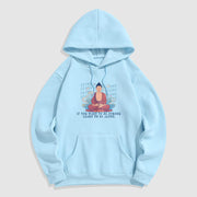 Buddha Stones Learn To Be Alone Fleece Lined Polyester Hoodie