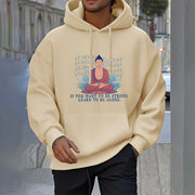 Buddha Stones Learn To Be Alone Fleece Lined Polyester Hoodie Hoodie BS 16