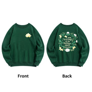 Buddha Stones Lotus I Am Trying To Be Better Fleece Lined Polyester Sweatshirt Sweatshirt BS 12