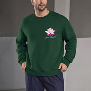 Buddha Stones Lotus Just Breathe Fleece Lined Polyester Sweatshirt