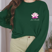 Buddha Stones Lotus Just Breathe Fleece Lined Polyester Sweatshirt Sweatshirt BS 2