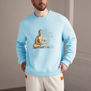 Buddha Stones Sometimes It's Better To Remain Silent And Smile Fleece Lined Sweatshirt