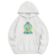 Buddha Stones Lotus Buddha Fleece Lined Polyester Hoodie