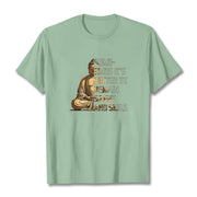 Buddha Stones Sometimes It's Better To Remain Silent And Smile Tee T-shirt