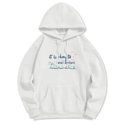 Buddha Stones It Is Okay To Make Mistakes Fleece Lined Polyester Hoodie