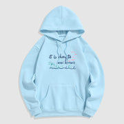 Buddha Stones It Is Okay To Make Mistakes Fleece Lined Polyester Hoodie Hoodie BS LightCyan 2XL