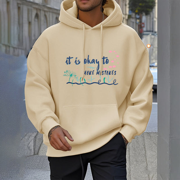 Buddha Stones It Is Okay To Make Mistakes Fleece Lined Polyester Hoodie Hoodie BS 20